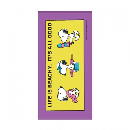 송월 비치타올 스누피 라이프50 세미 비치타올