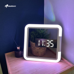 머레이 스퀘어 시계 LED 무드등 TIME24