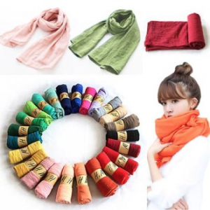 롱 무지 스카프 24종