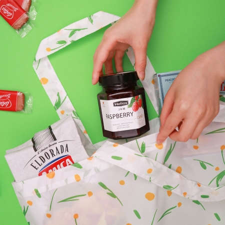 메이드유 플라워 장바구니 접이식 방수 시장가방 #4