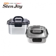 [스텐조이] 프리미엄 WAVE CLEAN 김치통 4.7L 2조
