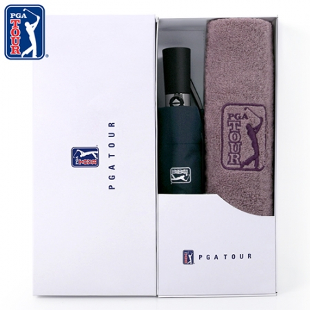 PGA 3단 7K 완전자동 무지 우산 + 190g 호텔타올세트 #2