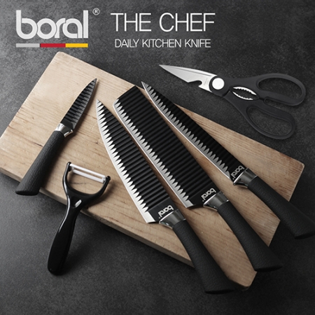 보랄 더 셰프 블랙에디션 톱니 6종 칼 세트 #4