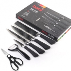 보랄 더 셰프 블랙에디션 톱니 6종 칼 세트