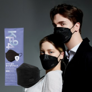 늘찬 황사 방역마스크 KF94 대형 검정색