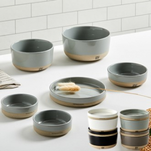 포개다 모던 싱글 그릇6P 세트 (공기+대접+접시+찬기중+찬기小2P)