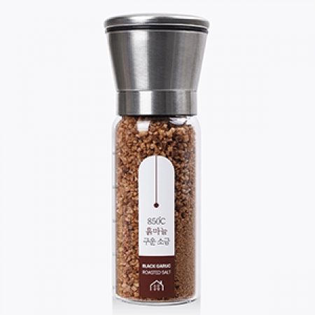 소금공장 스텐글라인더200ml 구운 흑마늘 소금 #3