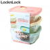 작은이미지: 락앤락 501S3 오븐글라스 햇쌀밥 용기 320ml 3개세트 #2