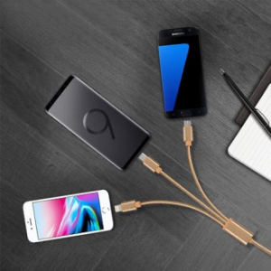 멀티 고속충전 USB 3in1 케이블 / 꼬임방지 멀티 고속충전케이블