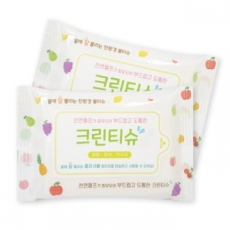 천연펄프  종이 물티슈 (20매- 과일)