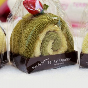 송월  테리베이커리 롤조각 케익 타올