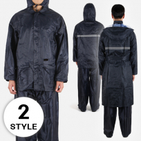 등 반사띠 안전 상하세트 우비 or 코트 우의