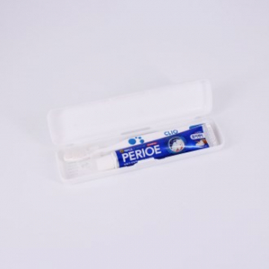 LG 페리오 치약 국산 미세모 칫솔 휴대용 여행용백색 PP 케이스 세트