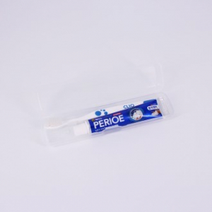LG 페리오 치약 국산 미세모 칫솔 휴대용 여행용투명 PP 케이스 세트
