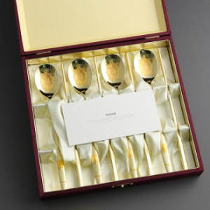 장수거북24K 금도금 골드수저 4P