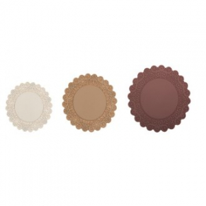 실리콘 레이스 럭셔리 컵받침 대 / 중 / 소 // 국산