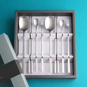 실버 스퀘어 2인수저 & 롱 스푼 포크
