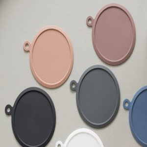 실리콘 원형 걸개 컵받침 // 국산