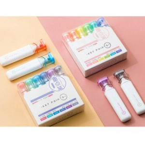 MP 6색 대용량 컬러 캡형 형광펜 세트 (2가지색상선택) CAH538