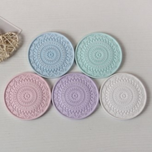 에코키친 만다라 문양 규조토 컵받침 CAH441