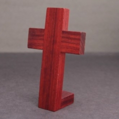 붉은 나무 원목 십자가 CAH434