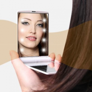 EL 사각 파스텔 LED 손거울 CAH380