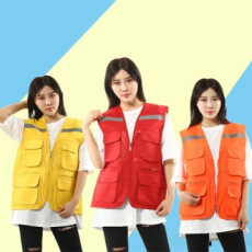 EL 115 고급망사 반사 메쉬망사 조끼 CAH364