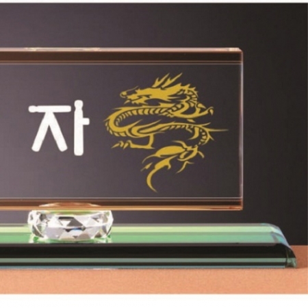 화이트 투톤 칼라 크리스탈 명패 19 #5