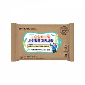 데이케어 생분해 제로물티슈20매 FSC인증원단, 녹색인증