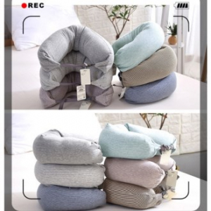 EL U자형 컬러 스판 코튼 목베개 CAH572