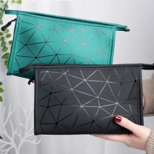 EL 다이아몬드 패턴 방수 대용량 메이크업 클러치 CAH689