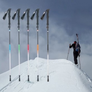 EL 야외 등산 트레킹 휴대용 5섹션 접이식 지팡이 CAH655