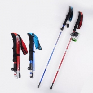 EL 야외 등산 트레킹 알루미늄 접이식 지팡이 CAH656