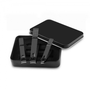 TS 스테인레스 하드 케이스 모던블랙 손톱깍이세트 CAH990