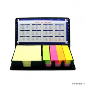 직사각 가죽 케이스 점착메모지 메모지