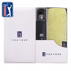 PGA 3단 로고 바이어스 완전 자동우산 + 180g 모달 면사 타올세트