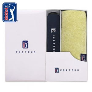 PGA 3단 수동 무지 우산 + 180g 모달 면사 타올세트