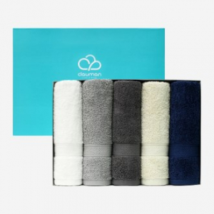 클라우망 향균 코마사 호텔수건 190g x 5장 세트