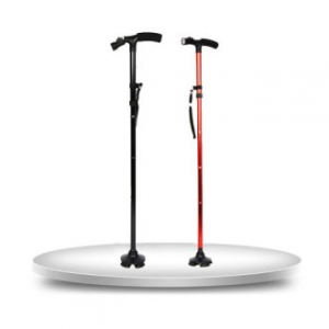 실버라이프 접이식 미끄럼방지 야간조명 노인 지팡이 CBH164