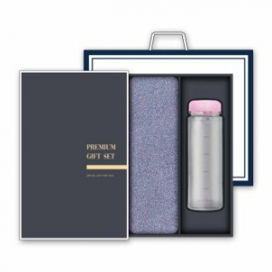 송월 프리미엄 선물세트( 40수 160g 호텔타올 1매 + 마이보틀 500ml 1개)