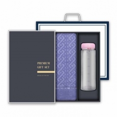 송월 프리미엄 선물세트 (에스닉 타올 1매 + 마이보틀 500ml 1개)