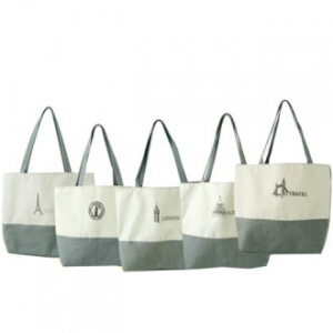 [투톤 캔퍼스 에코백]5가지 디자인 / 인쇄 가능