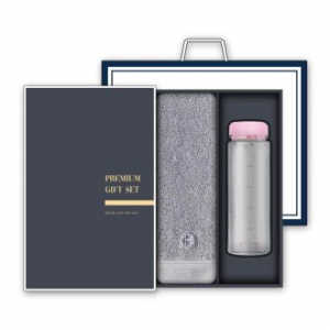 송월 프리미엄 선물세트 (호텔컬렉션 클래식40 세면타올 1매 + 마이보틀 500ml 1개)