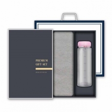 송월 프리미엄 선물세트 (뉴컬러 무지 타올 1매 + 마이보틀 500ml 1개)