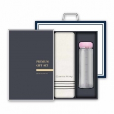 송월 프리미엄 선물세트 (CM 포라인40 타올 1매 + 마이보틀 500ml 1개)