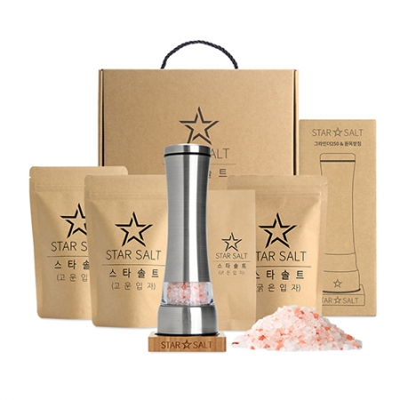 스타솔트 SS-05 그라인더250+히말라야핑크솔트 굵은입자100G+굵은입자300G+고운입자300GX2 #2