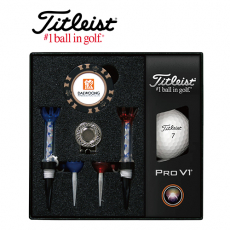 타이틀리스트 Pro V1 골프볼+칩볼마커+자석클립+ 자석티 세트