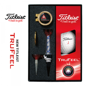 타이틀리스트 트루필 골프볼+볼마커 골드 + 자석티 세트