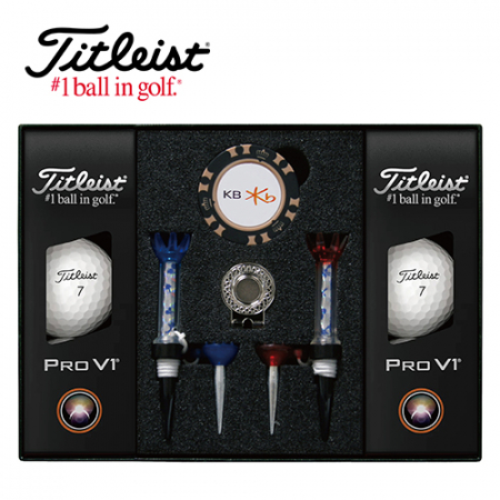 타이틀리스트 Pro V1 골프볼 6구+칩볼마커+ 자석티 세트 #2