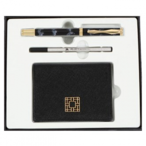 금장 수성펜 리필심 완자문 소가죽 명함지갑